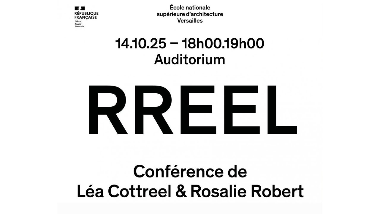 Conférence de Léa Cottreel et Rosalie Robert de l'agence d'architecture RREEL
