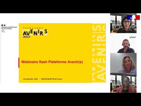 Webinaire Flash - Plateforme Avenir(s)