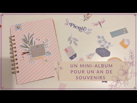 TUTO MINI-ALBUM : Un album pour 1 an de souvenirs - SCRAPBOOKING 🌸