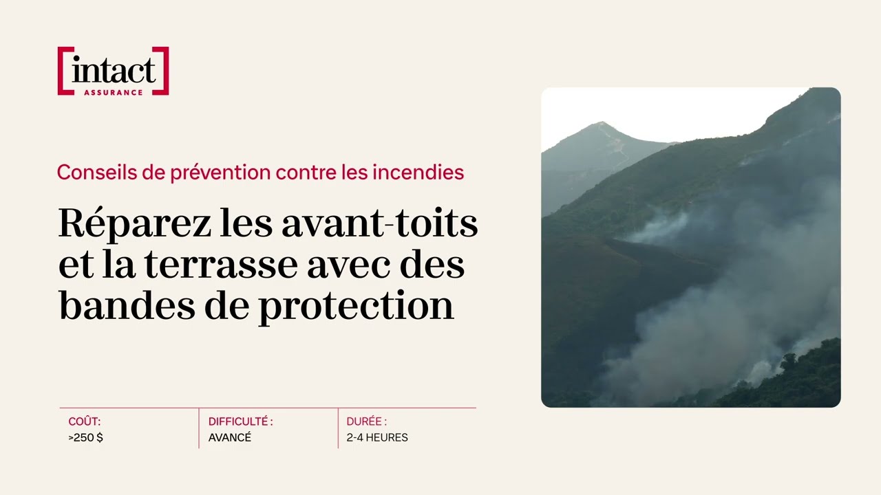 Intact Assurance | Toujours Intact – Conseil protection incendies : réparez les avant-toits