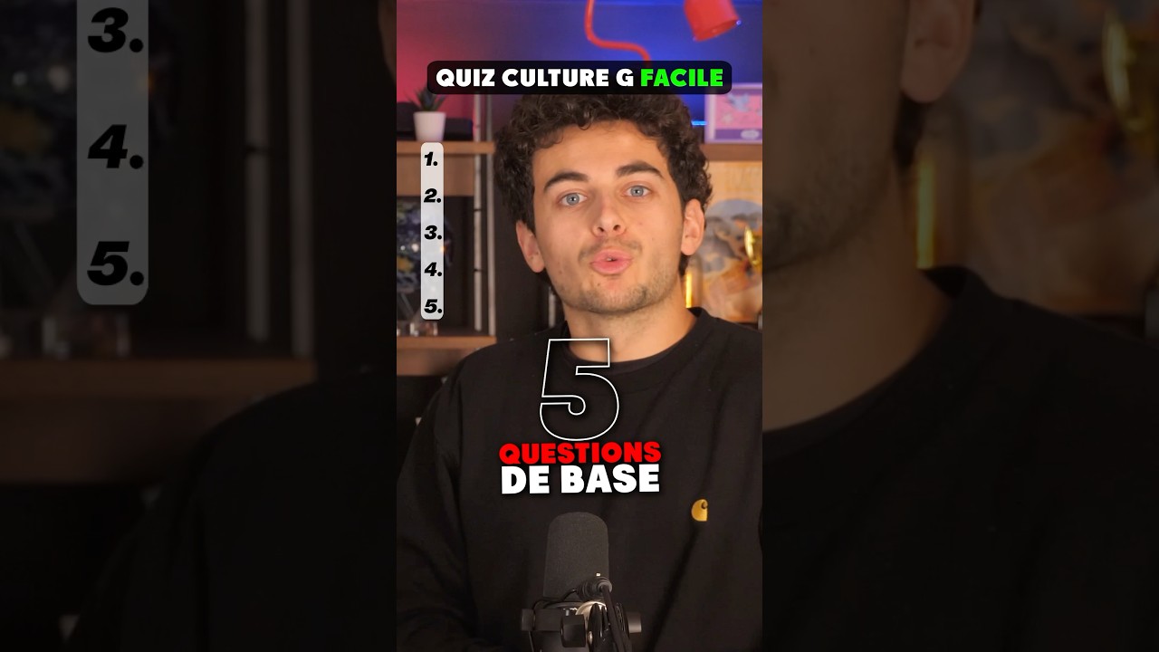Alors combien sur 5 ? Quiz de culture générale facile !