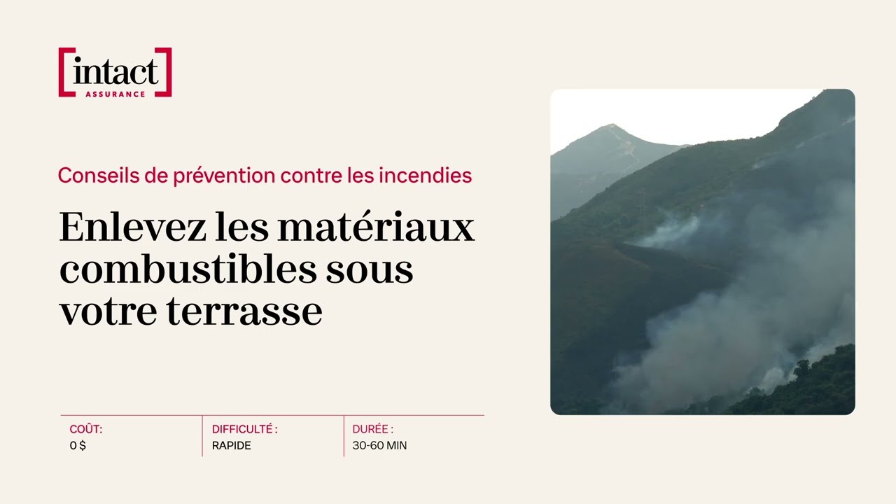 Intact Assurance | Toujours Intact – Conseil protection incendies : retirez les combustibles