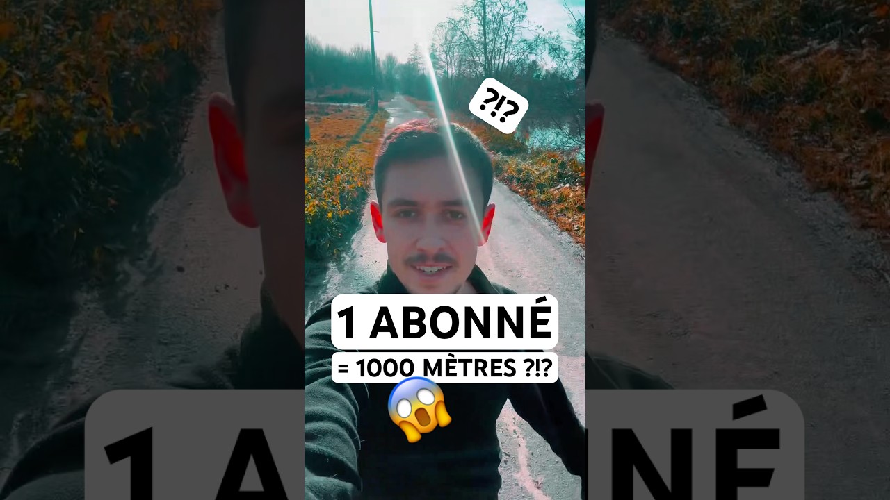 DÉFI : COURIR 1KM par ABONNÉ !?! 😱🔥 #running