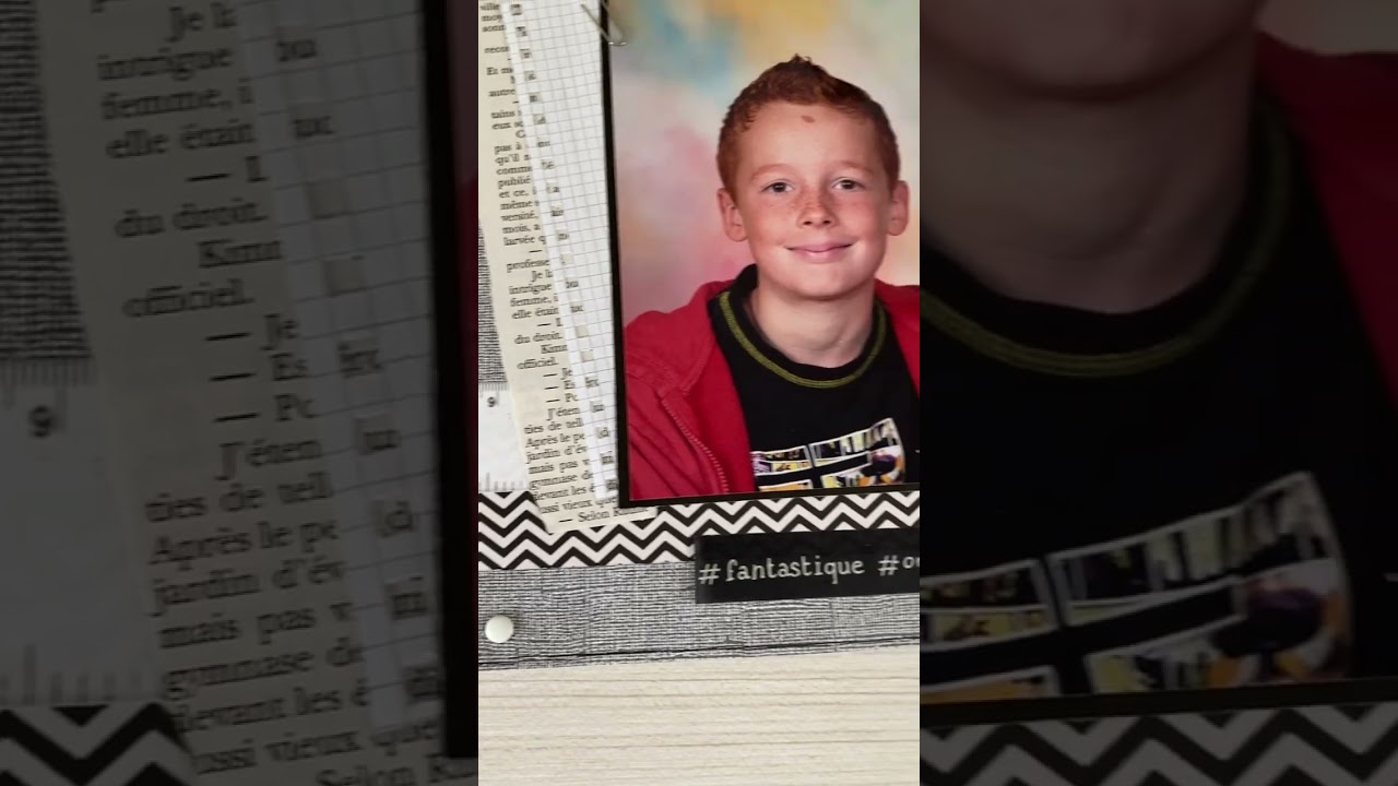 TUTO SCRAP - 1 page sans matériel de scrap - Spécial débutantes - #scrap #scrapbooking #diycrafts