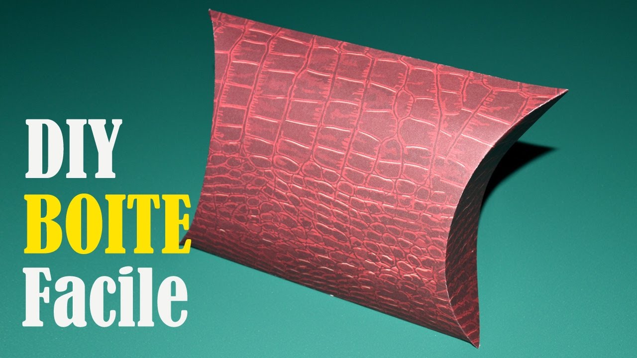 Comment fabriquer une boite en papier facile - DIY boite cadeau