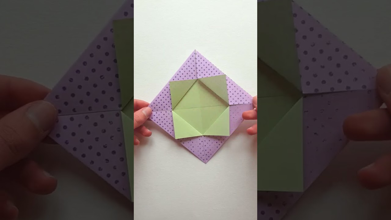 BOITE EN ORIGAMI - Tutoriel Facile
