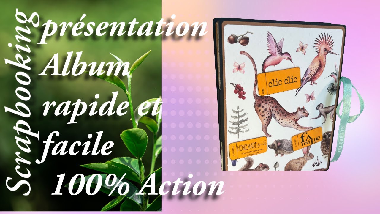 Scrapbooking, voici la présentation de notre dernier projet fait avec un reste de bloc 30/30 100% Ac