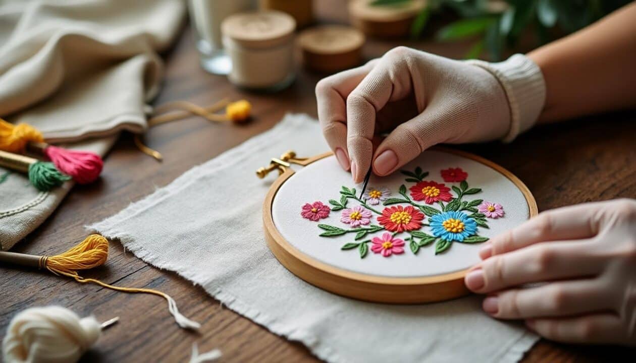 apprenez à créer une carte brodée à la main unique et personnalisée pour célébrer une occasion spéciale avec style et créativité.